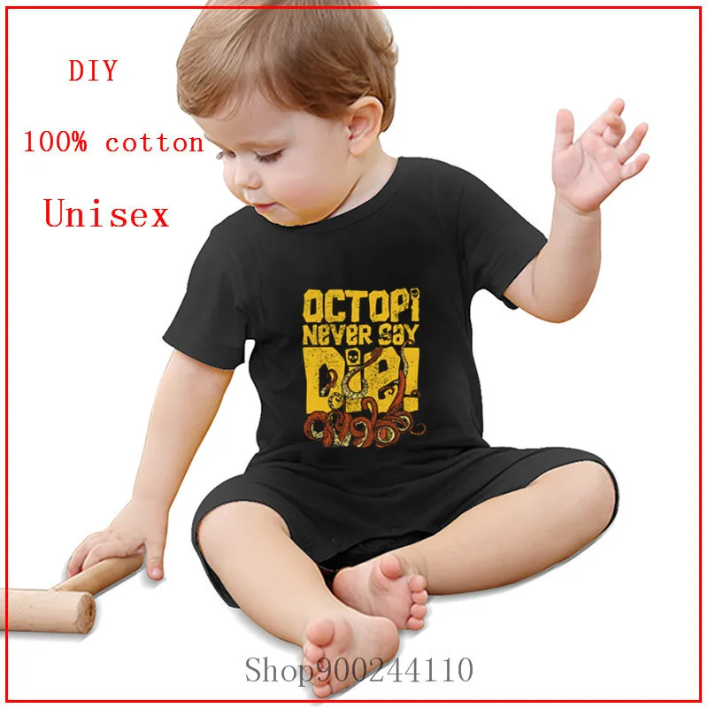 Goonies Never Say Die Dark Designs Bodysuit Baby Newborn One-Pieces Summer Rompers Unisex Jumpsuit Ropa de bebe Sleeve |