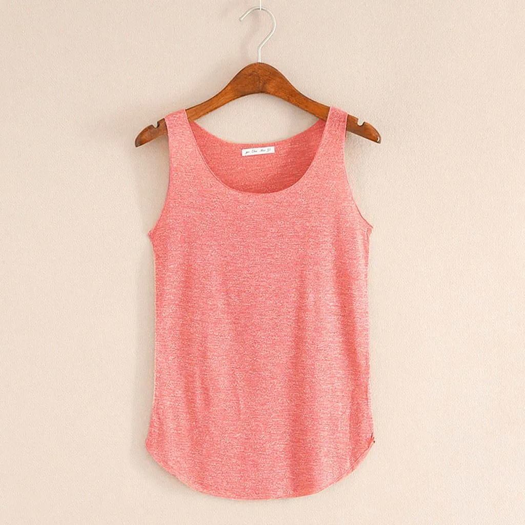 Классический женский летний мини жилет без рукавов с круглым вырезом Свободный