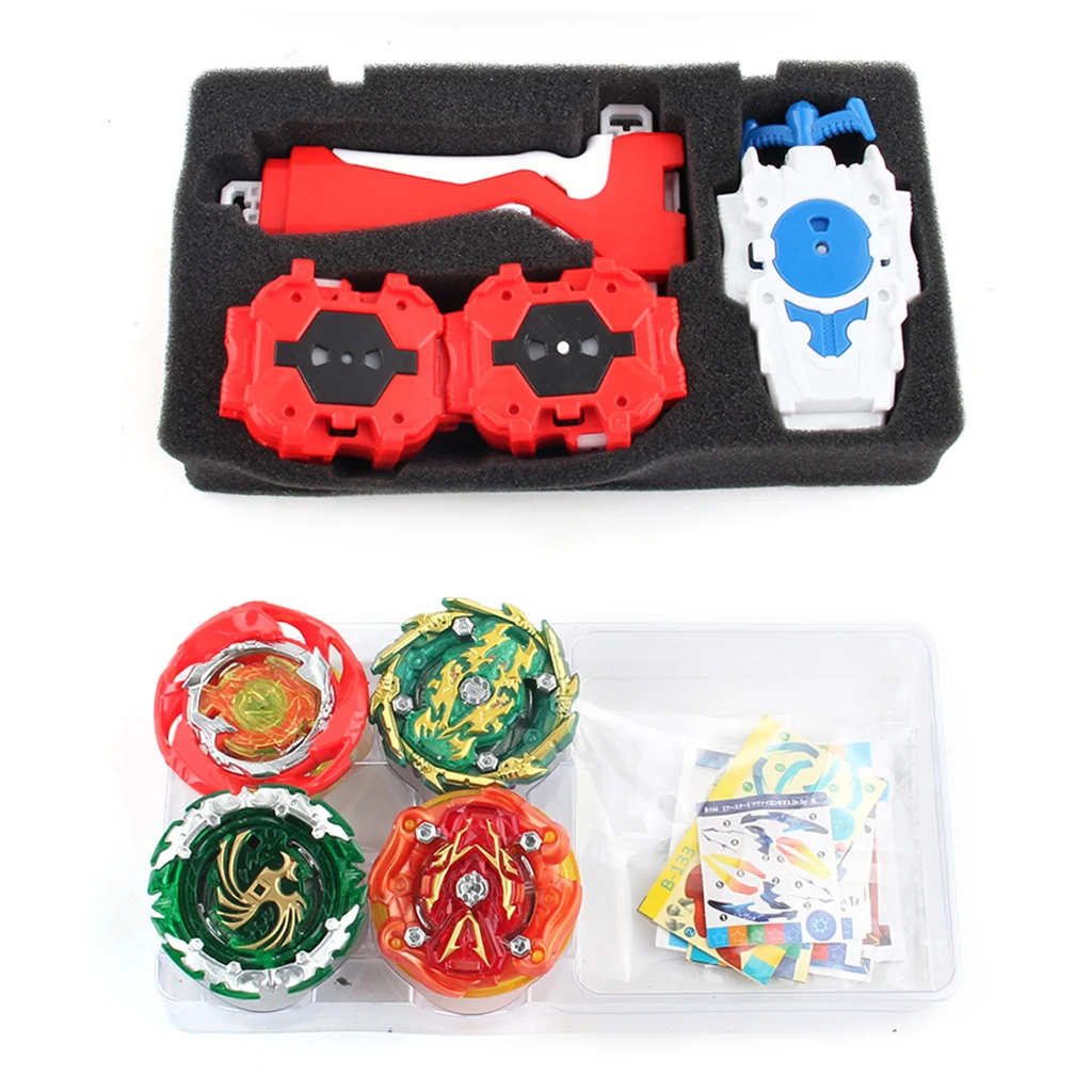

12pcs Metal Spinning Top 4D Burst Arena Toys Launcher Training Ground, Kids Adults Indoor Outdoor Games, Party Favors