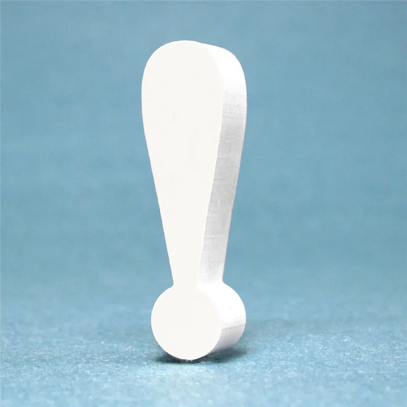 Exclamation mark Thicknes 12 мм Свадебные украшения деревянные буквы Английский алфавит DIY имя дизайн и одна Корона Форма милый дом любви семья - Цвет: Exclamation mark