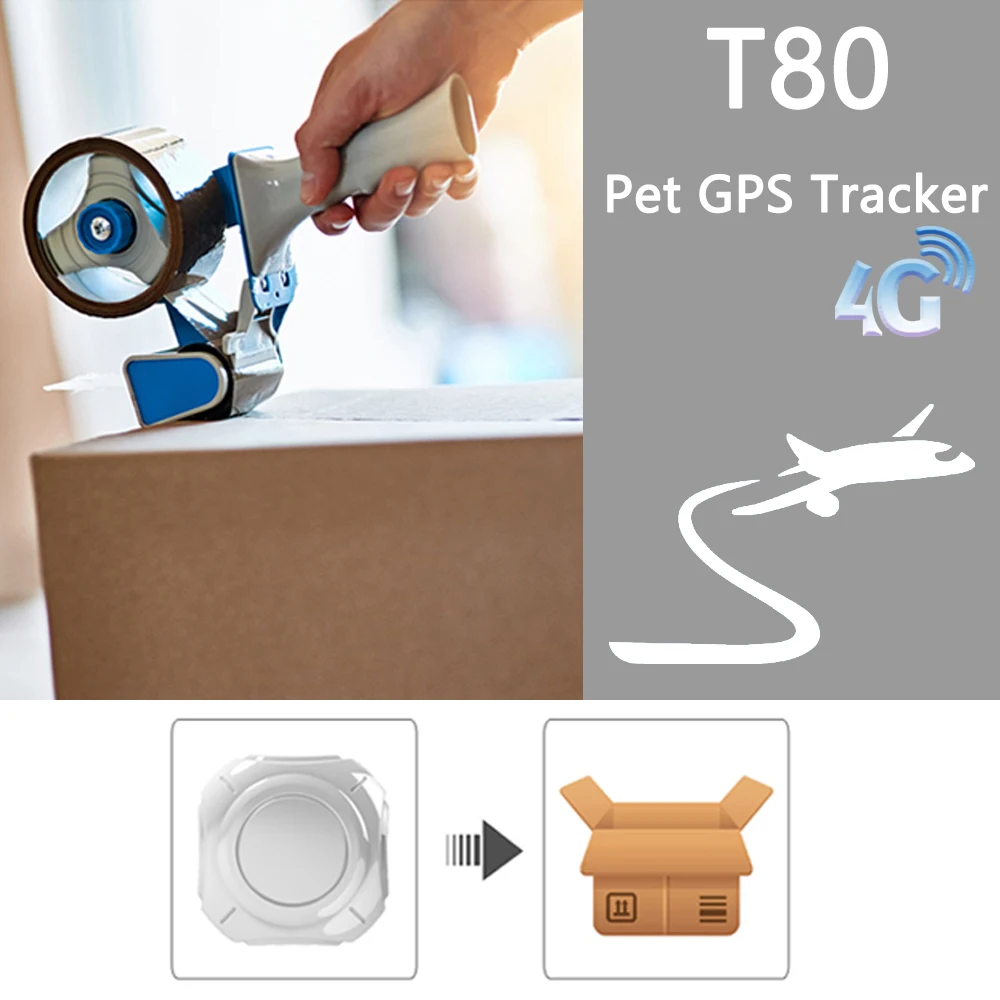 Мини GPS трекер T80 4G для детей велосипеда автомобиля питомца с кнопкой SOS и