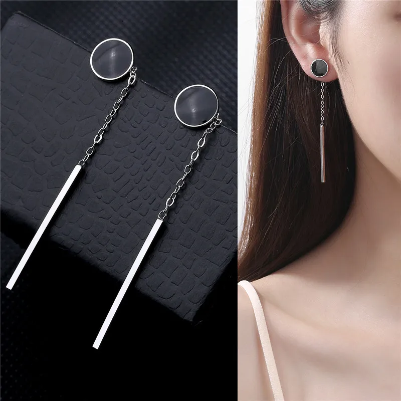 

Модные женские длинные серьги с кисточками, Женские Ювелирные изделия, высококачественные посеребренные серьги, Женские аксессуары для ве...