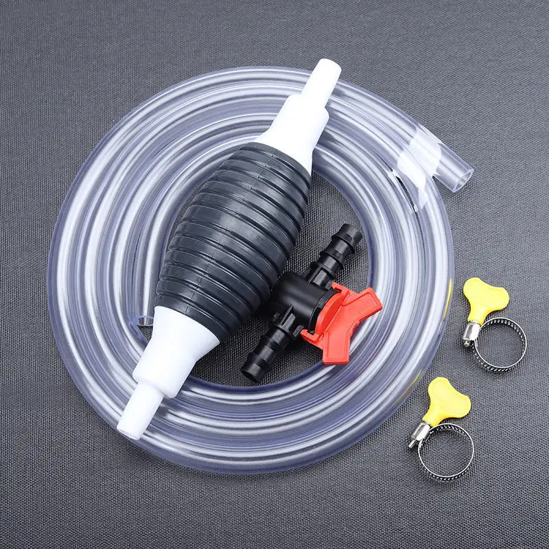 

NEW Car Fuel Tank Sucker Manual Multi Use Pump Portable Self-Driving Pumping Tube with Control Switch Large Airbag Garden Hoses