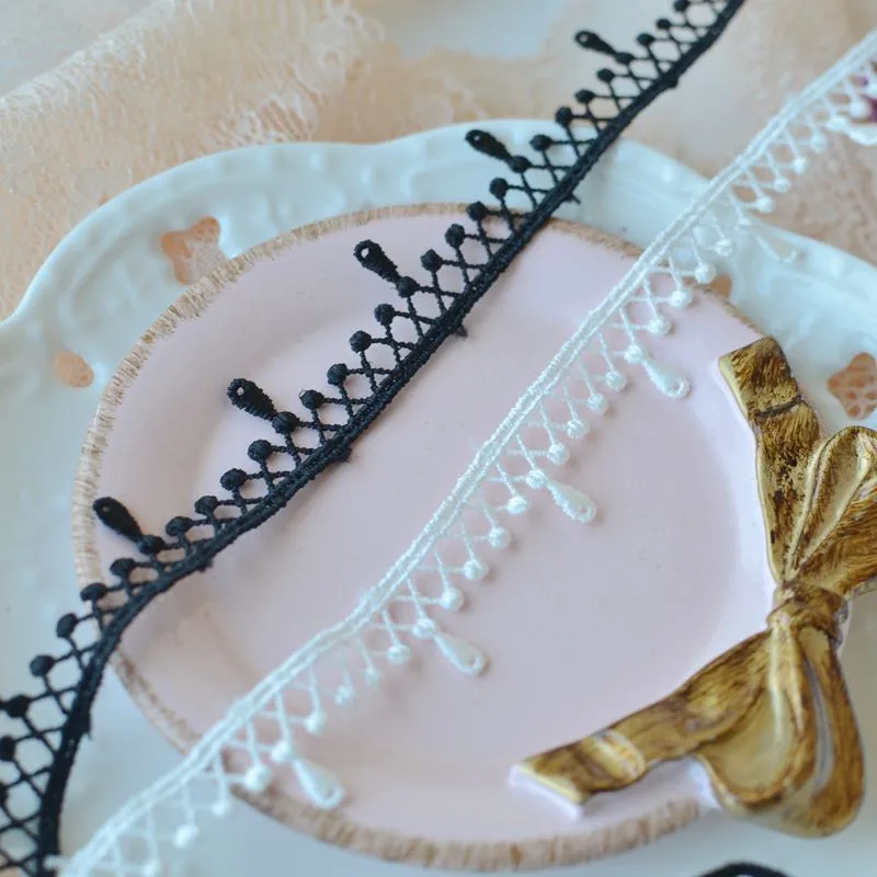 2 м высокого качества полые нежного полиэстера в виде капли воды кружевные