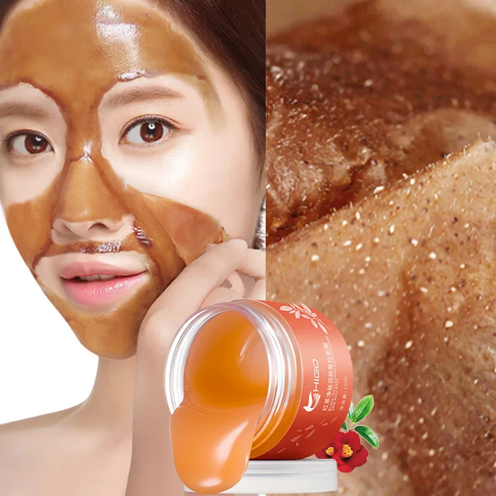 Черная чайная маска для лица 150 г маска-кольцо удаления черных точек пилинг