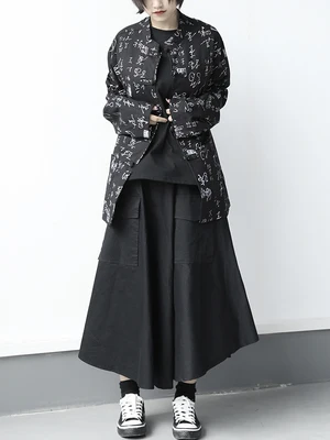 Женская тонкая юбка средней длины с карманами|Женские юбки| |