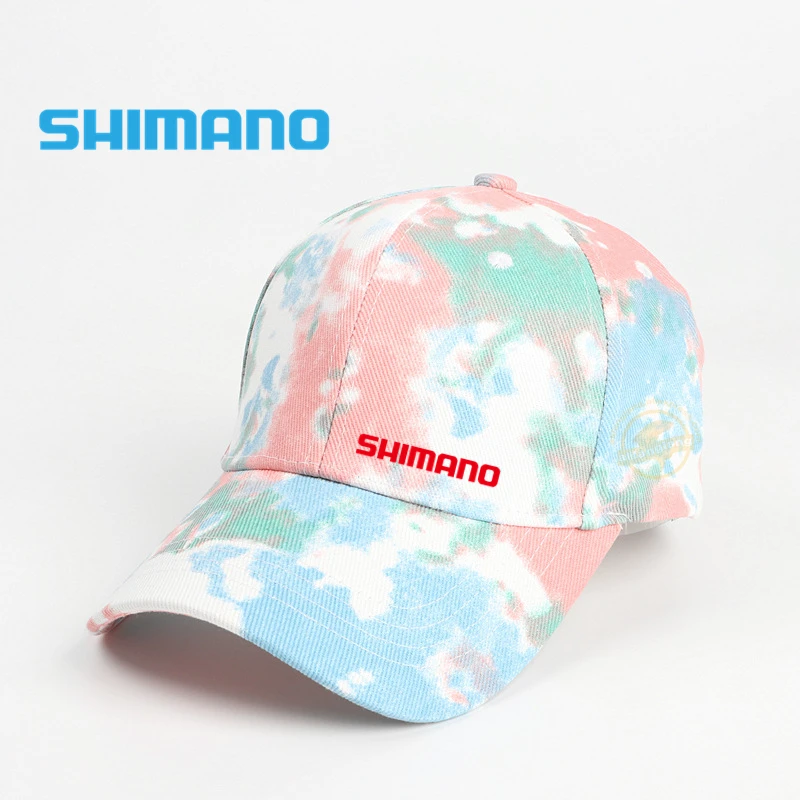 

SHIMANO Outdoor Sport Dyed Gradient Color Baseball Fishing Cap Men for Women Street Color Caps Spring Summer Sun Fishing Hat