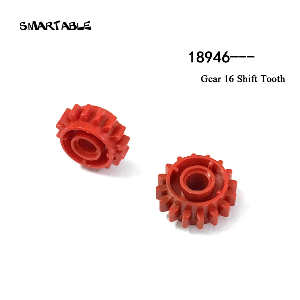 Smartable MOC высокотехнологичная шестерня с 16 переключателями зубьев строительный