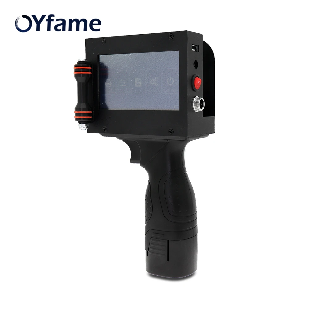 OYfame портативный принтер ручной принтер этикетка мини принтер для бумаги пластик дерево qr-код принтер с интеллектуальным сенсорным экраном
