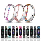 Ремешок сменный для Mi Band 5 20 цветов, силиконовый браслет с цветными цветами для Mi Band 5