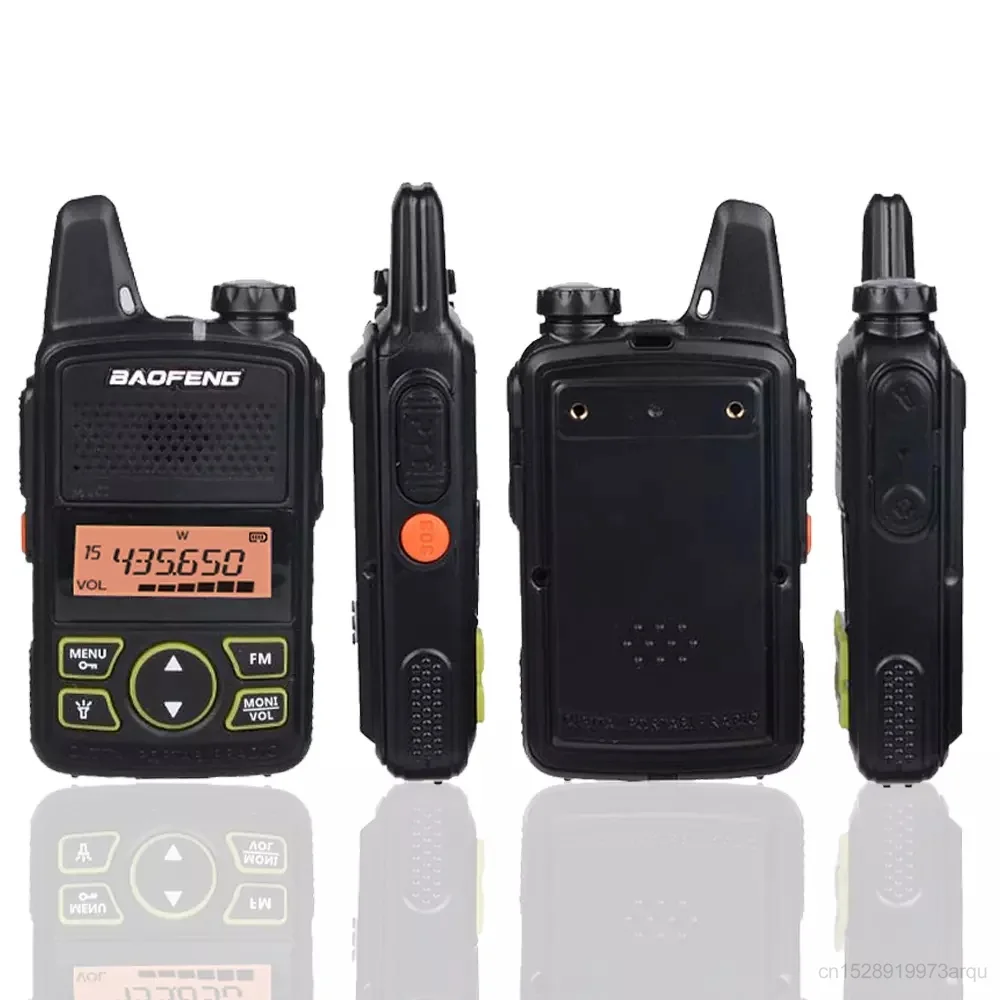 baofeng original walkie talkie bf t1 handheld two way radio portable uhf 400 470 mhz wireless intercom usb rechargeable radio free global shipping
