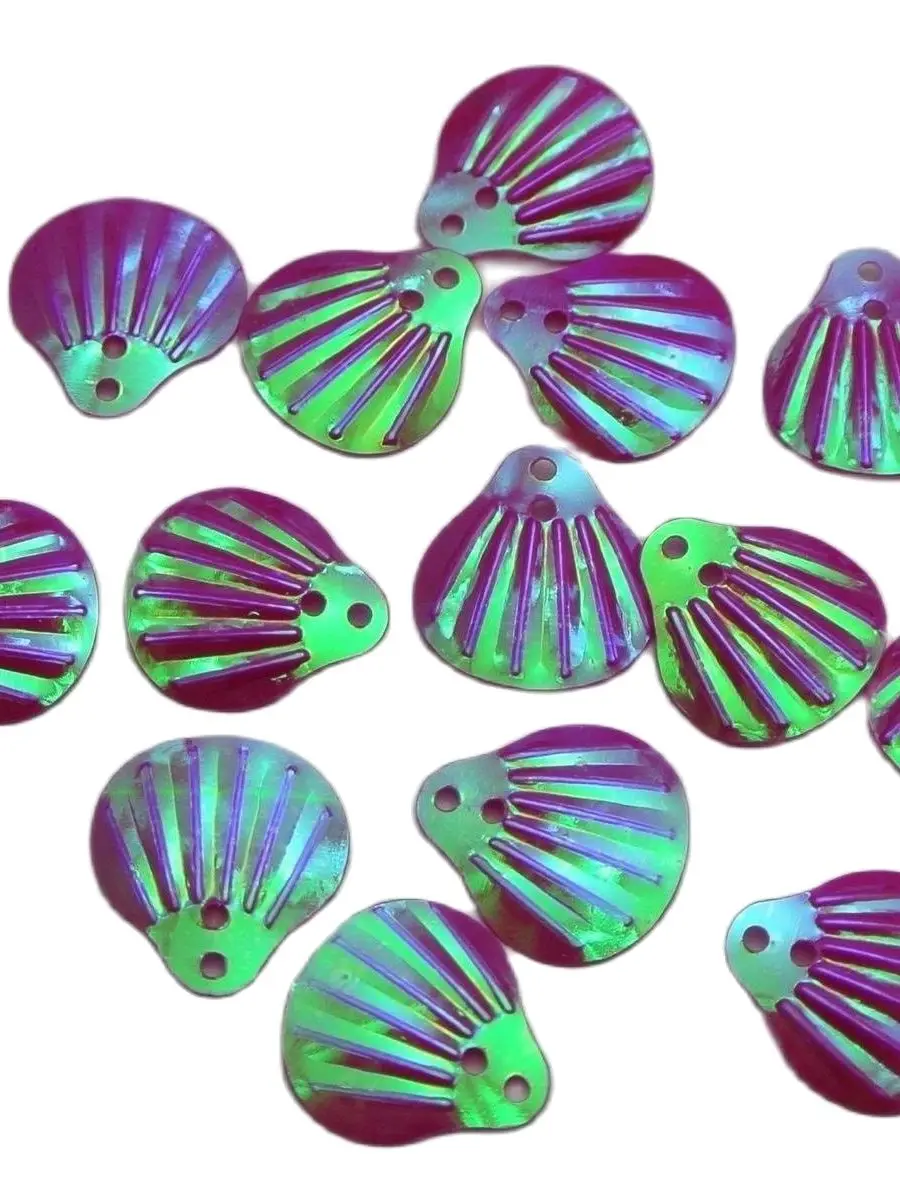 1000 Hot Pink Shell loose sequins Paillettes Top Hole sewing Wedding craft | Дом и сад