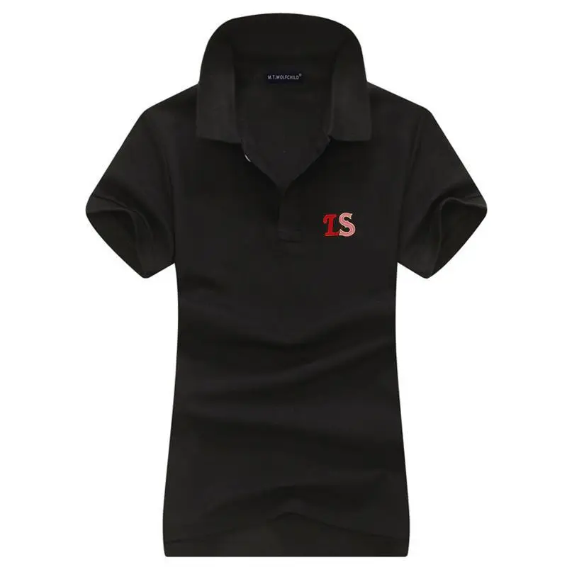 Женские хлопковые рубашки-поло 100% женские рубашки с коротким рукавом модная