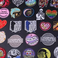 attack on titan wings badge patches on clothes clothing thermoadhesive patches for jacket sticker for fabric for sewing applique
