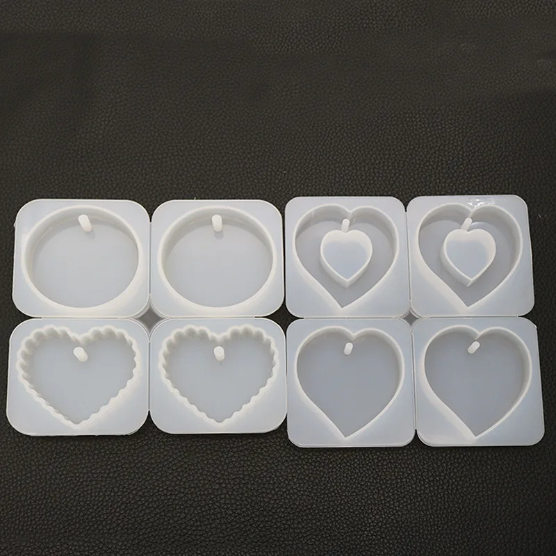 Прозрачный эпоксидный клей сделай сам форма в форме сердца круглая волна кулон