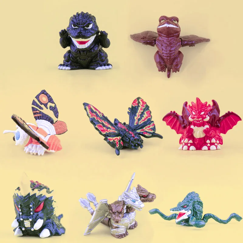 

Japanese Bandai Capsule Toys Gashapon Bandai Dinosaur Toy Monster Model Action Figure Decoration Q Ver Godzilla Collection