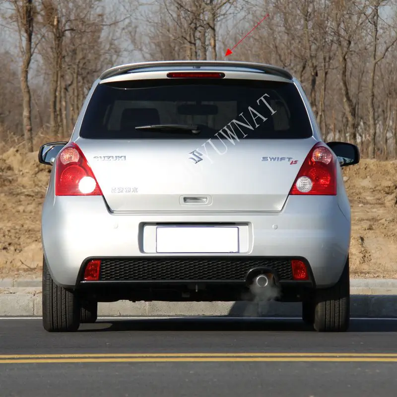 Для Suzuki Swift 2007 2008 2009 2010 2011 2012 2013 ABS Спойлер для багажника заднее крыло автомобиля