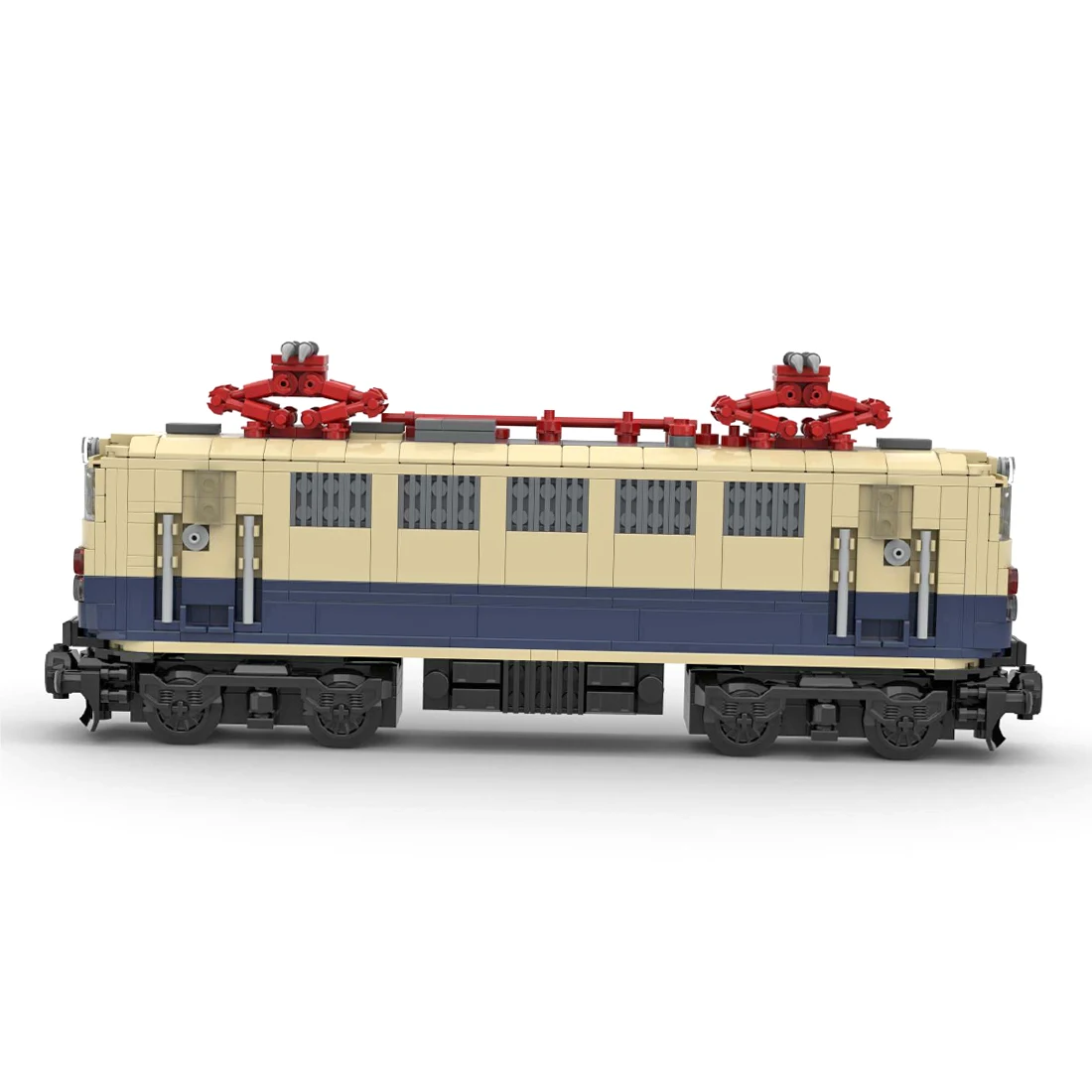 670 шт. MOC-43801 6 Широкий динамический DB BR 141-Электрический локомотив немецкий класс 141