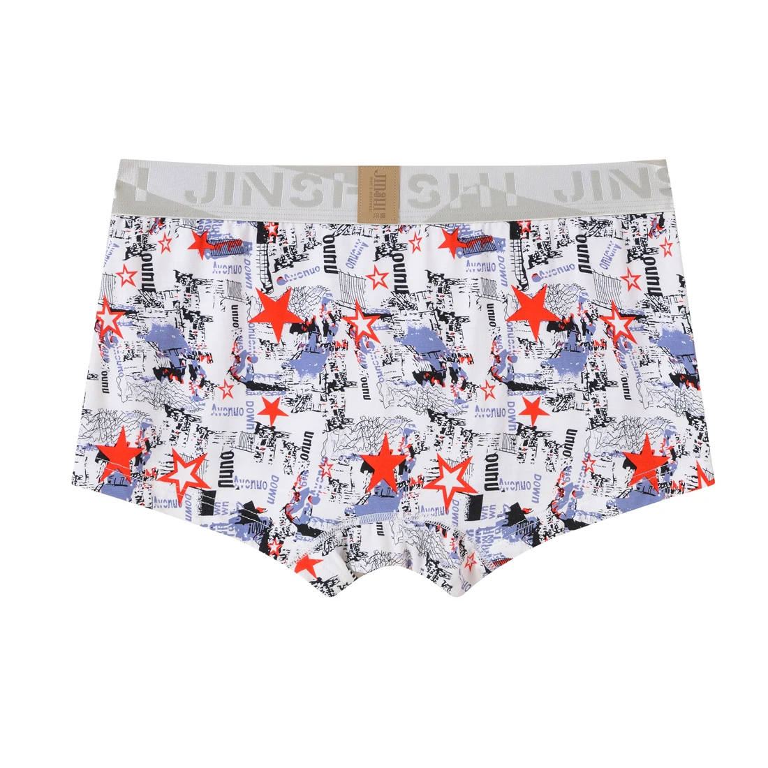 Mens Boxer-Shorts Trunks Bamboo Breathable Bodysuit Fashion Print Hombre Boxer Panties Four-Seasons Hot Sale