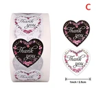 Наклейка спасибо для заказа в деловом стиле, фольга, 500 шт.