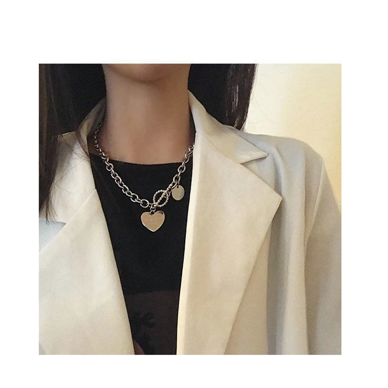 

Love Pearl Necklace Female Non-Fading Hip Hop Hot Girl Cold Wind Accessories Girlfriend Clavicle Chain Birthday Gift