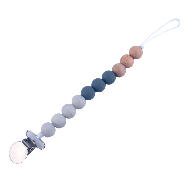 

1PC Baby Pacifier Clips Food Grade Silicone Chains Safe Teething Nipple Eco-Friendly Baby Pacifier Clips BPA-Free Holder Chain