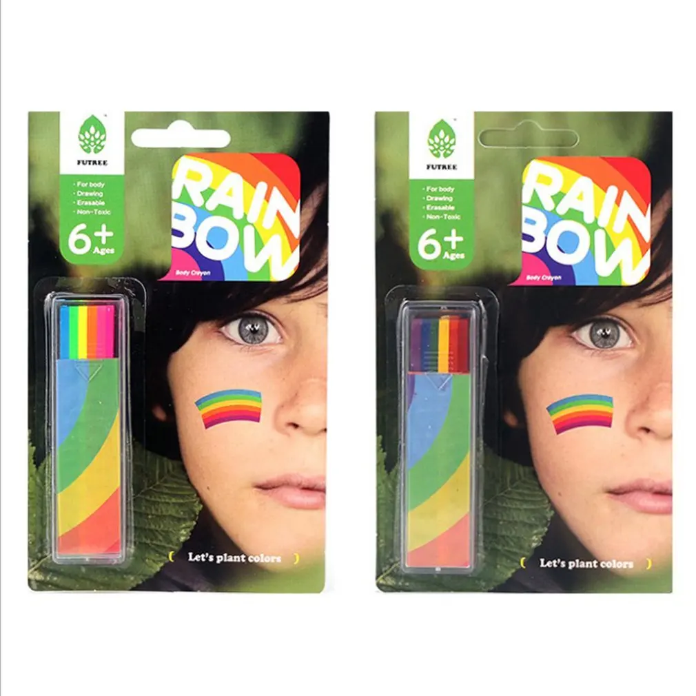 Радужные цветные краски ing карандаш для лица краска тела ручка тату пигмент
