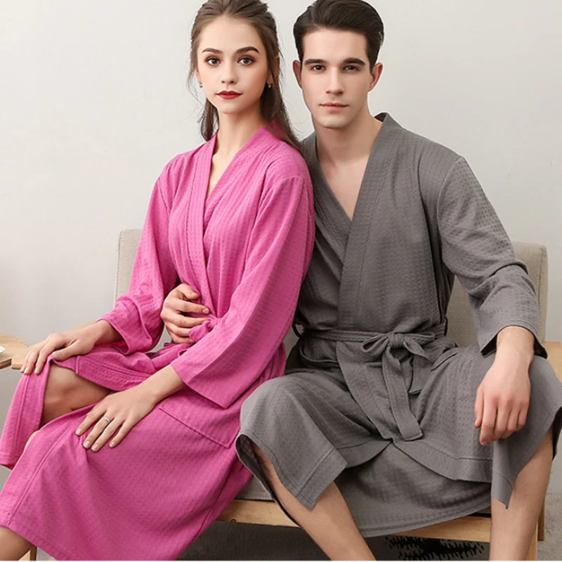 Новое кимоно для влюбленных Банные мужские халаты размера плюс сексуальный