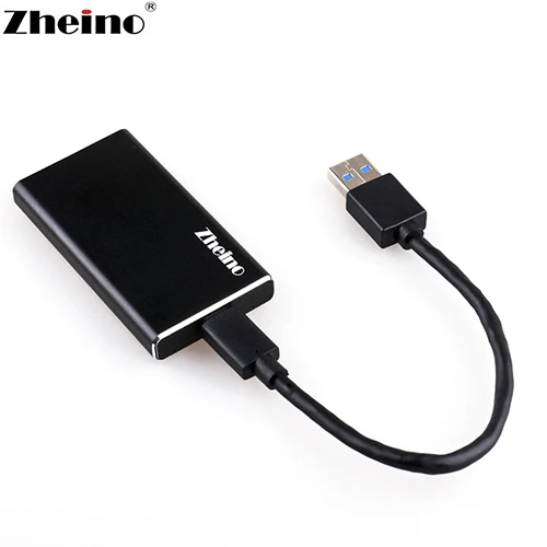 31MA-AC-B Zheino Мини Портативный жесткий диск коробка USB3.1 mSATA SSD чехол алюминиевый внешний корпус для mSATA/половина размер SSD - Цвет: 31MA-AC-B