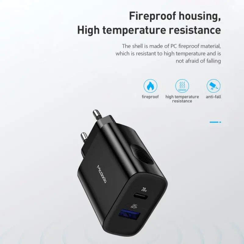 PD 20 Вт USB зарядное устройство с функцией быстрой зарядки QC 3 0 Мобильный телефон