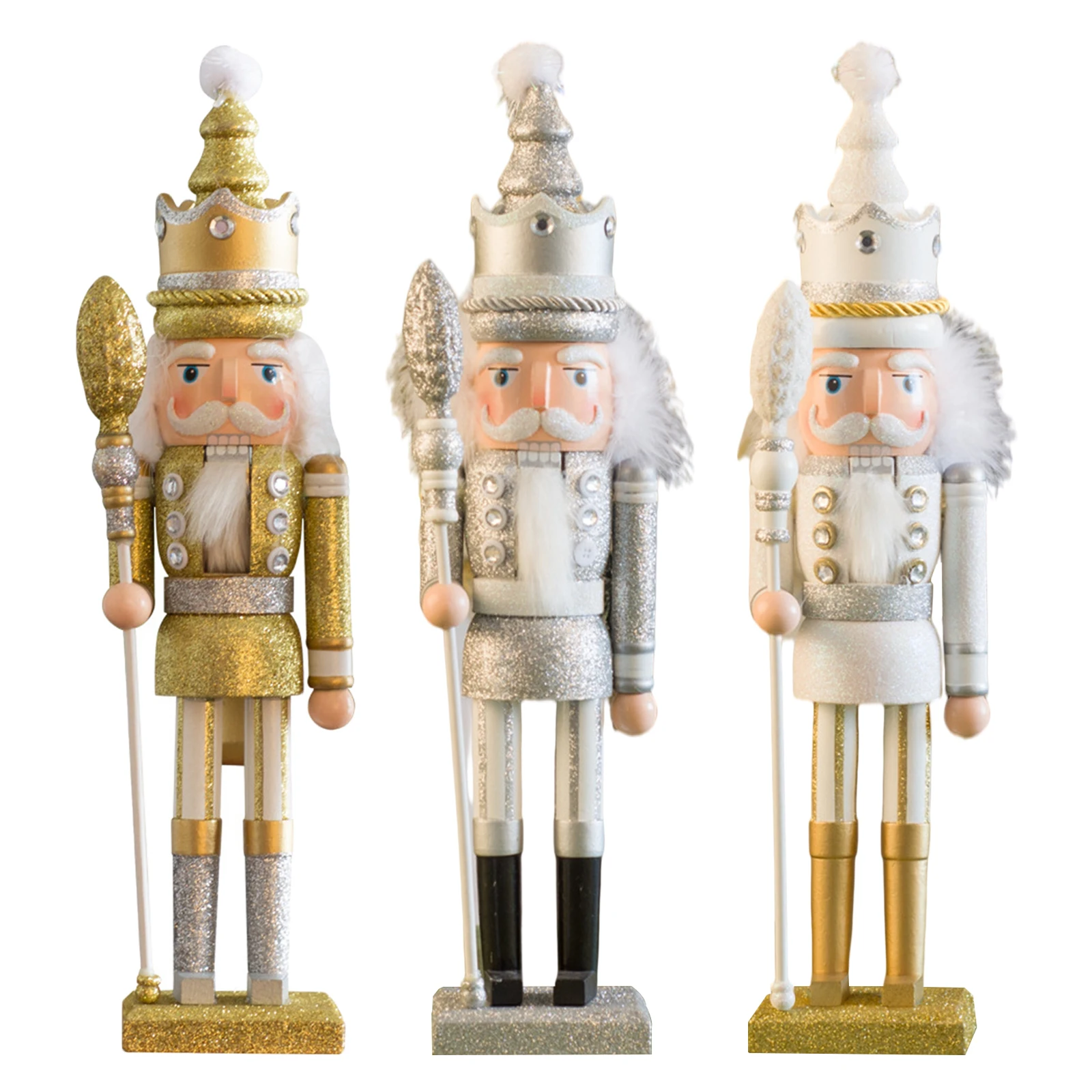 

Nutcracker Soldier 42cm Wooden Nutcracker Ornaments for Shelves Tables Christmas Party Decoration