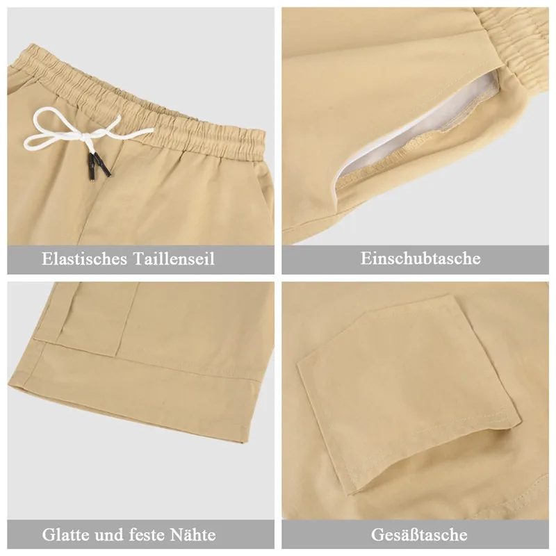 

Male Jogger Casual Solid Color Pockets Waist Drawstring Ankle Tied Skinny Cargo Capris Overalls Trousers shorts Pencil Pants