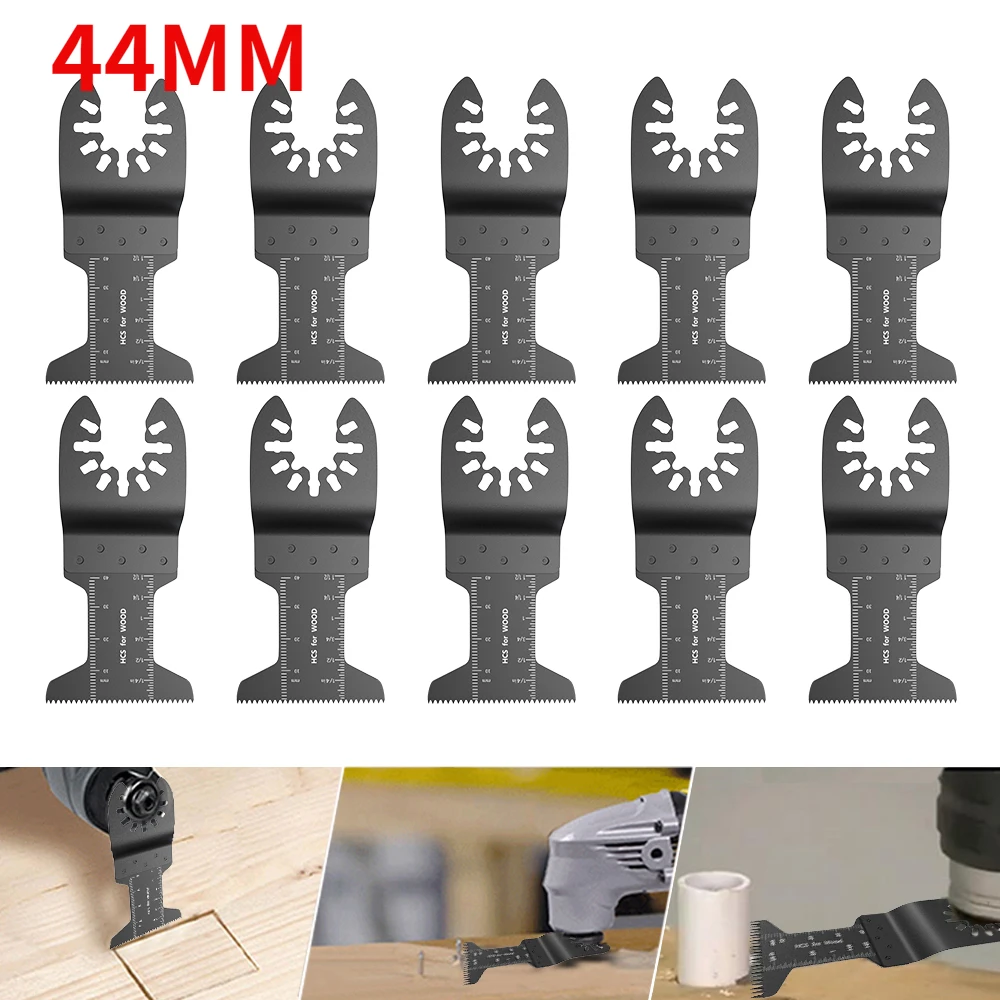 

10PCS 44/35MM Multi-Function Saw Blade Oscillating MultiTool Saw Blades for Renovator Power Wood Cutting Tool Bits