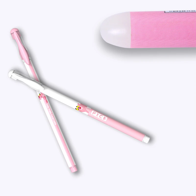 

8pcs Pink Panther Gel Pen Set 0.5mm Erasable Ink Pen Animal Magic Pen School Office Supplies Kawaii Stationery Papelaria Escolar
