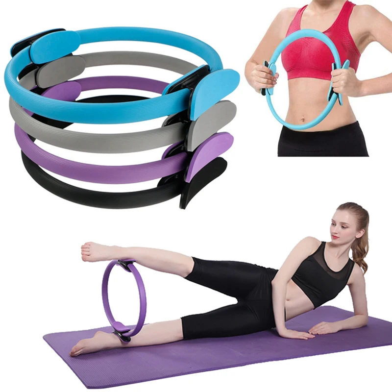

Yoga Circle Dual Grip Yoga Pilates Ring Body Building Training Circle Fitness Circle Gym Workout Pilates Lose Weight Equipment