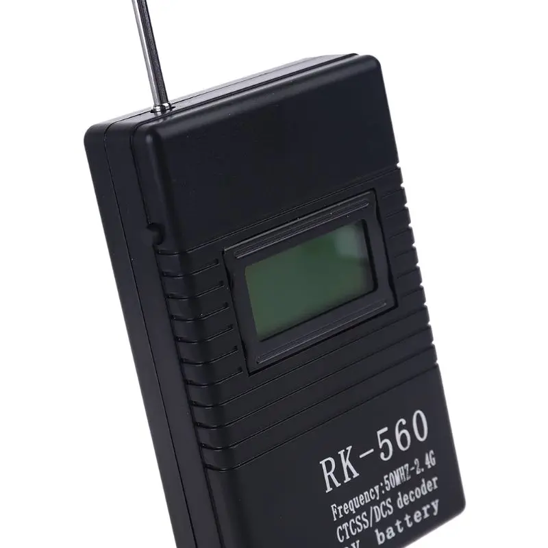 2021 New RK560 Portable 50MHz-2.4GHz Handheld Frequency Counter with Antenna for DCS CTCSS Walkie Talkie Radio