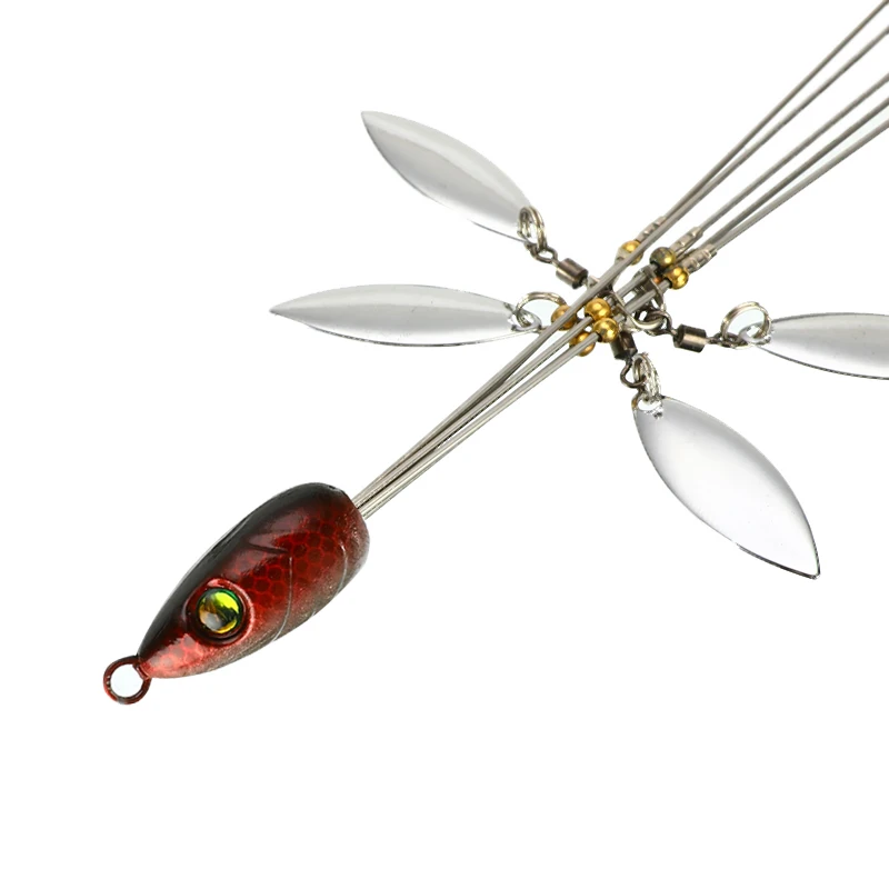 5 Arm 8 Bladed Bass Fishing Alabama Umbrella Group Lure Snap Swivel Spinner Freshwater Saltwater | Спорт и развлечения