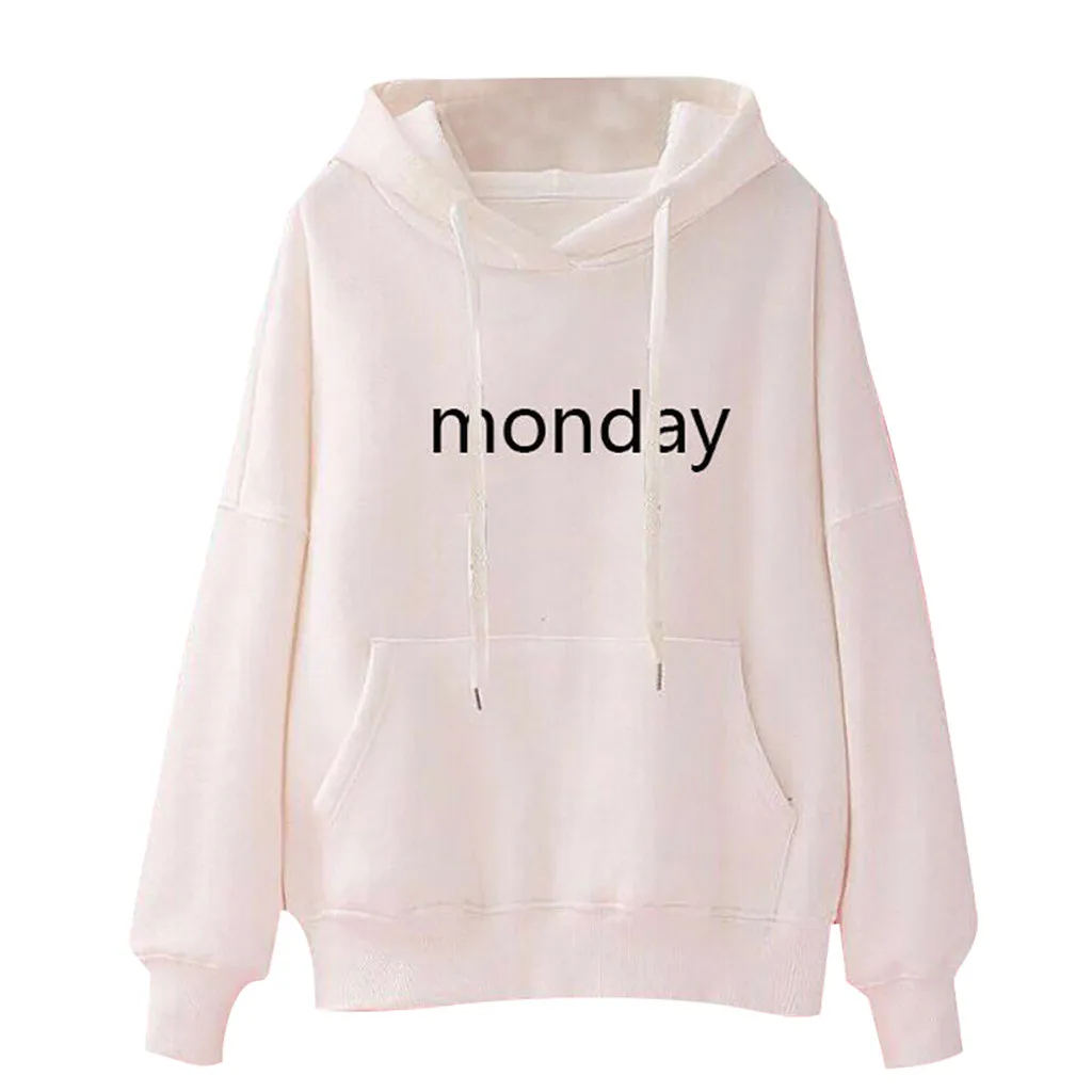 Повседневная Женская толстовка 2019 толстовки с длинными рукавами и надписью