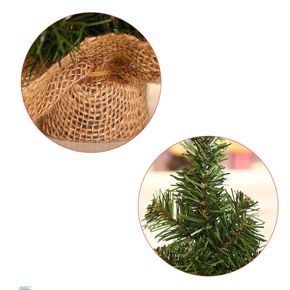 Искусственная Рождественская елка Oval поддельные Мини настольные украшения