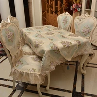 european luxury tablecloth embroidered rectangular table cloth for weding banquet jacquard table cover can be customized