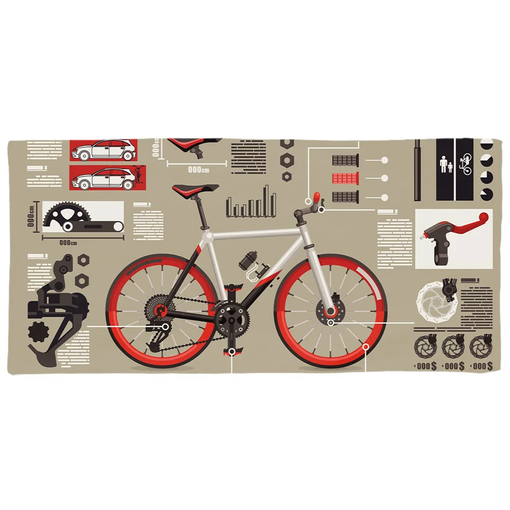 Велосипедное колесо полотенце для лица охлаждающее лед переносное мгновенное