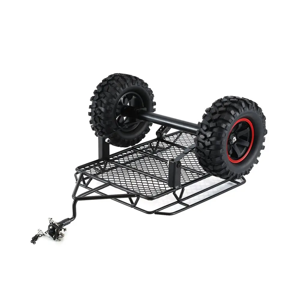 Металлический прицеп грузовой автомобиль для 1/10 RC Rock Crawler Traxxas TRX4 Axial SCX10 RC4WD D90 CC01