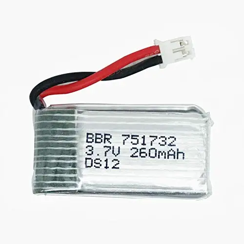5 или 10 шт 3 7 V 260mAh 30C 2 0 Pin подключение Lipo батарея для JJRC H36 E010 E011 Мини RC Квадрокоптер