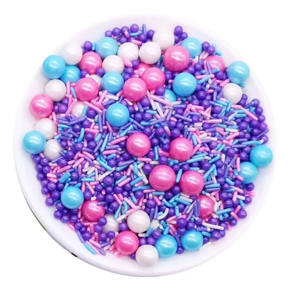 Маленькие съедобные жемчужные бусины конфетный сахарный торт с мастикой сделай