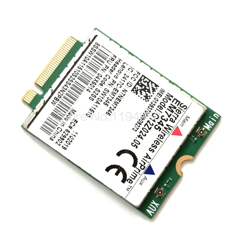 Lenovo ThinkPad EM7345 4G LTE мобильный широкополосный карта WWAN модуль 04X6019|broadband 4g|mobile