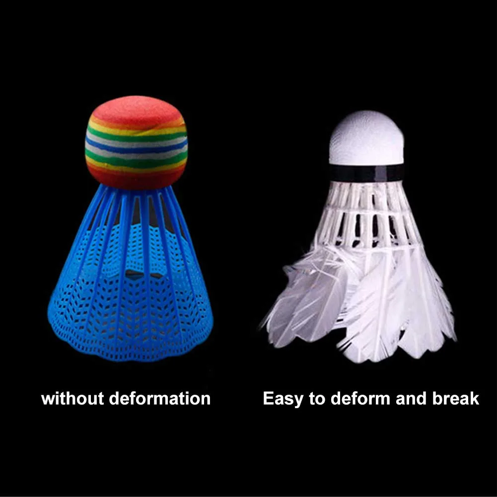 

10pcs Indoor Durable Outdoor Training Reusable Game Sport Portable Rainbow Head Nylon Ball With Transparent Entertainment