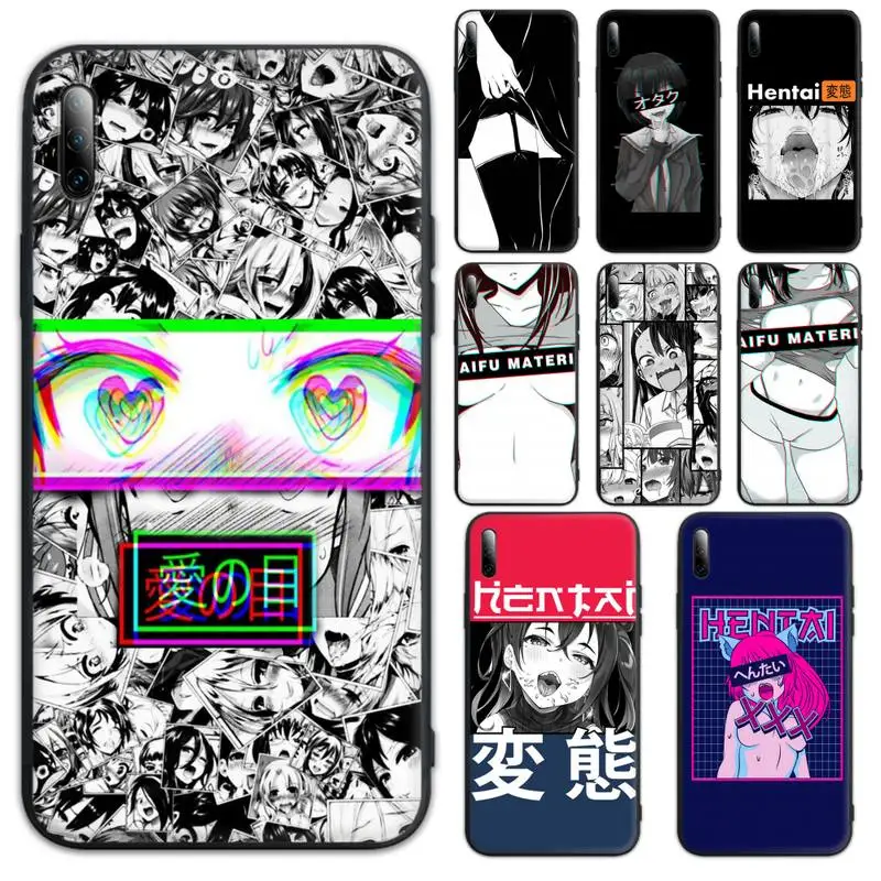 Hentai Harajuku Anime Girl Phone Case For xiaomi note10 note3 note2 max3 max2 9 8 6 5 lite pro plus se soft Cover Fundas  - buy with discount