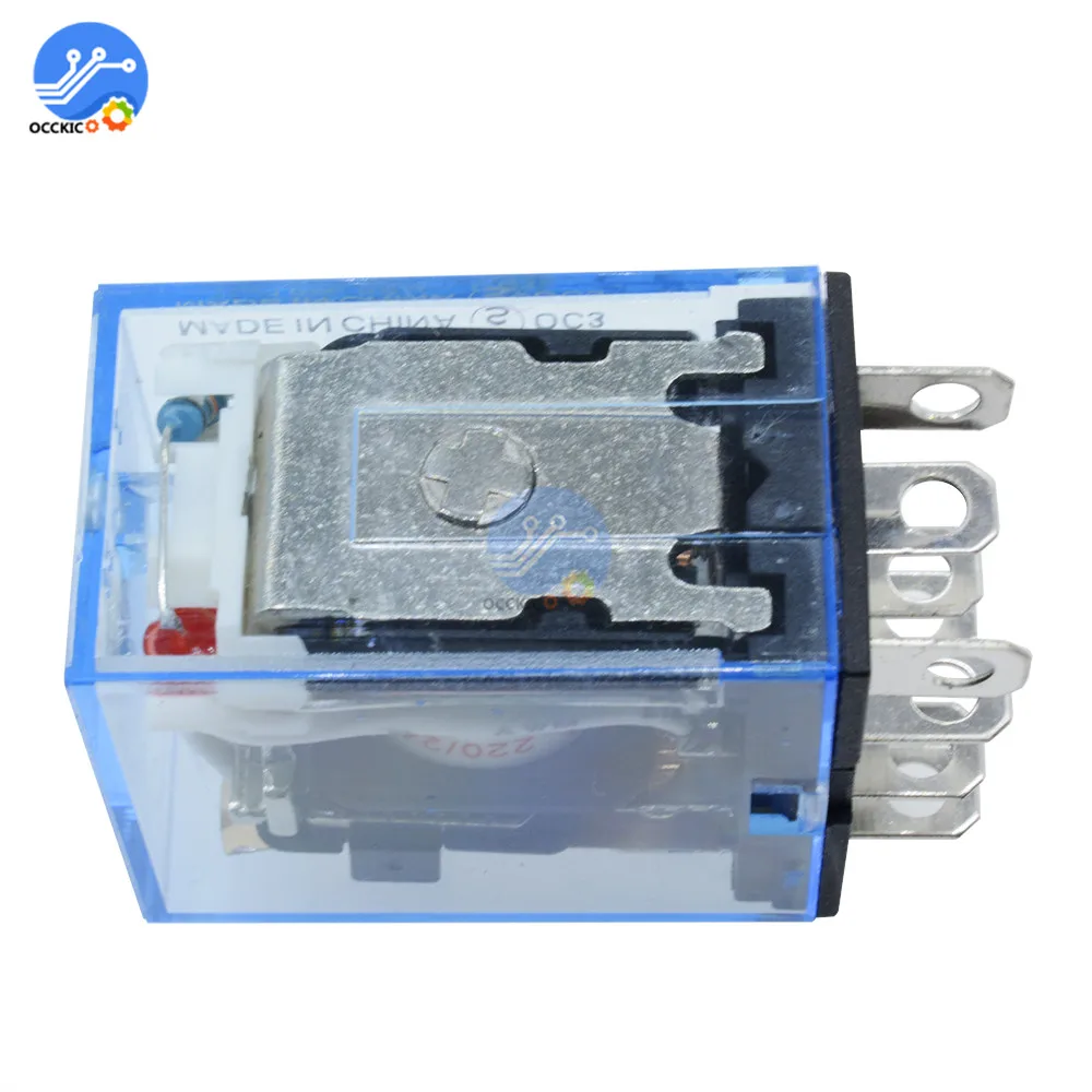 Электромагнитное реле переменного тока 220 В постоянного 12 24 10A LY2NJ катушка DPDT