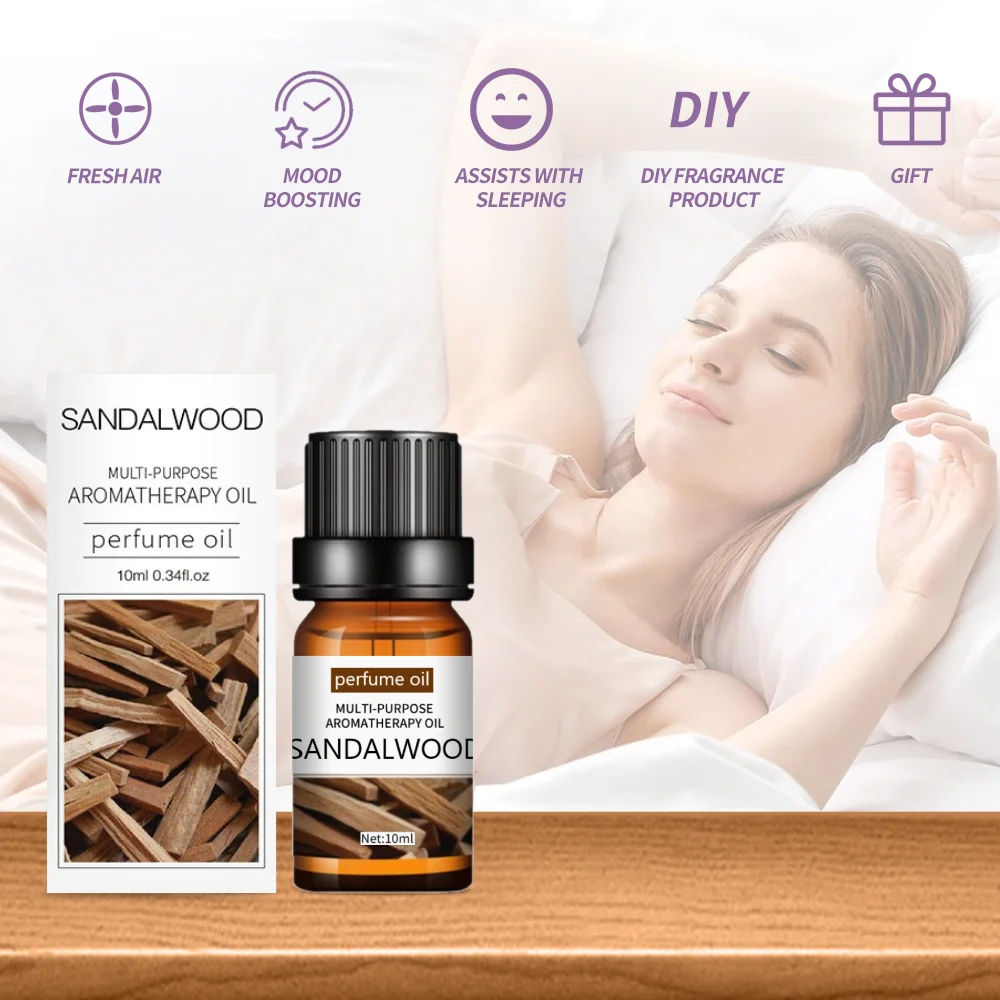 Сандаловые духи масло ароматические эфирные масла 10 мл для увлажнителей аромат