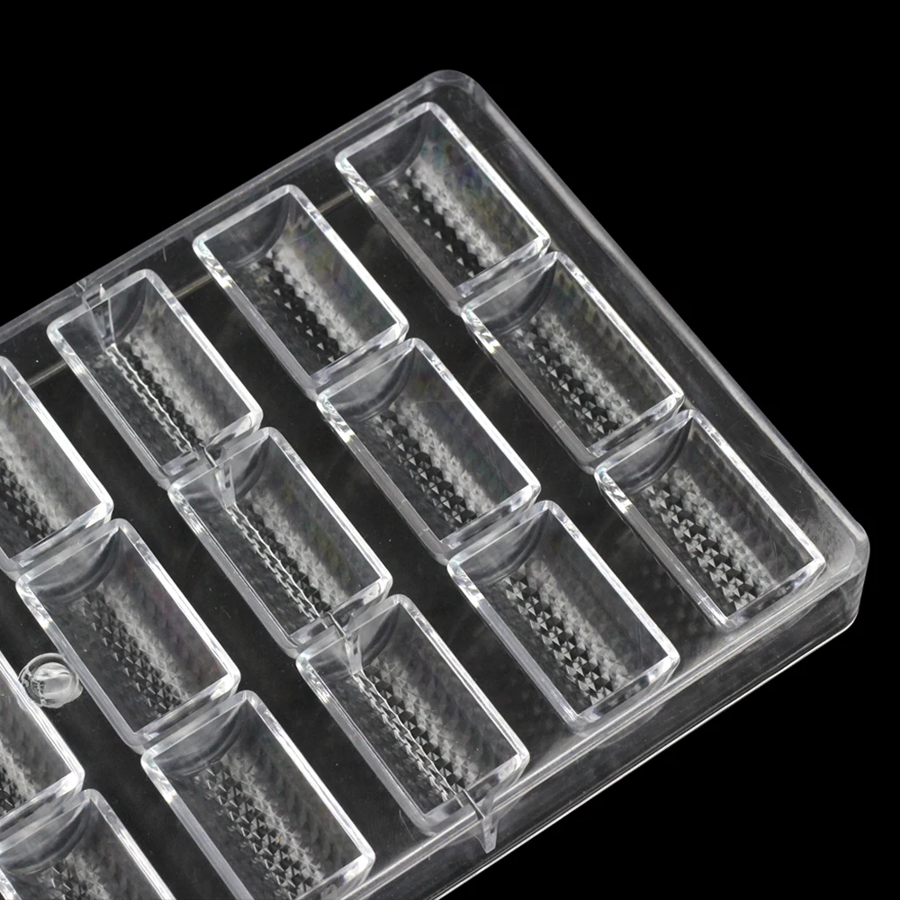 24 держателя форма для шоколада с алмазной поверхностью конфет из поликарбоната